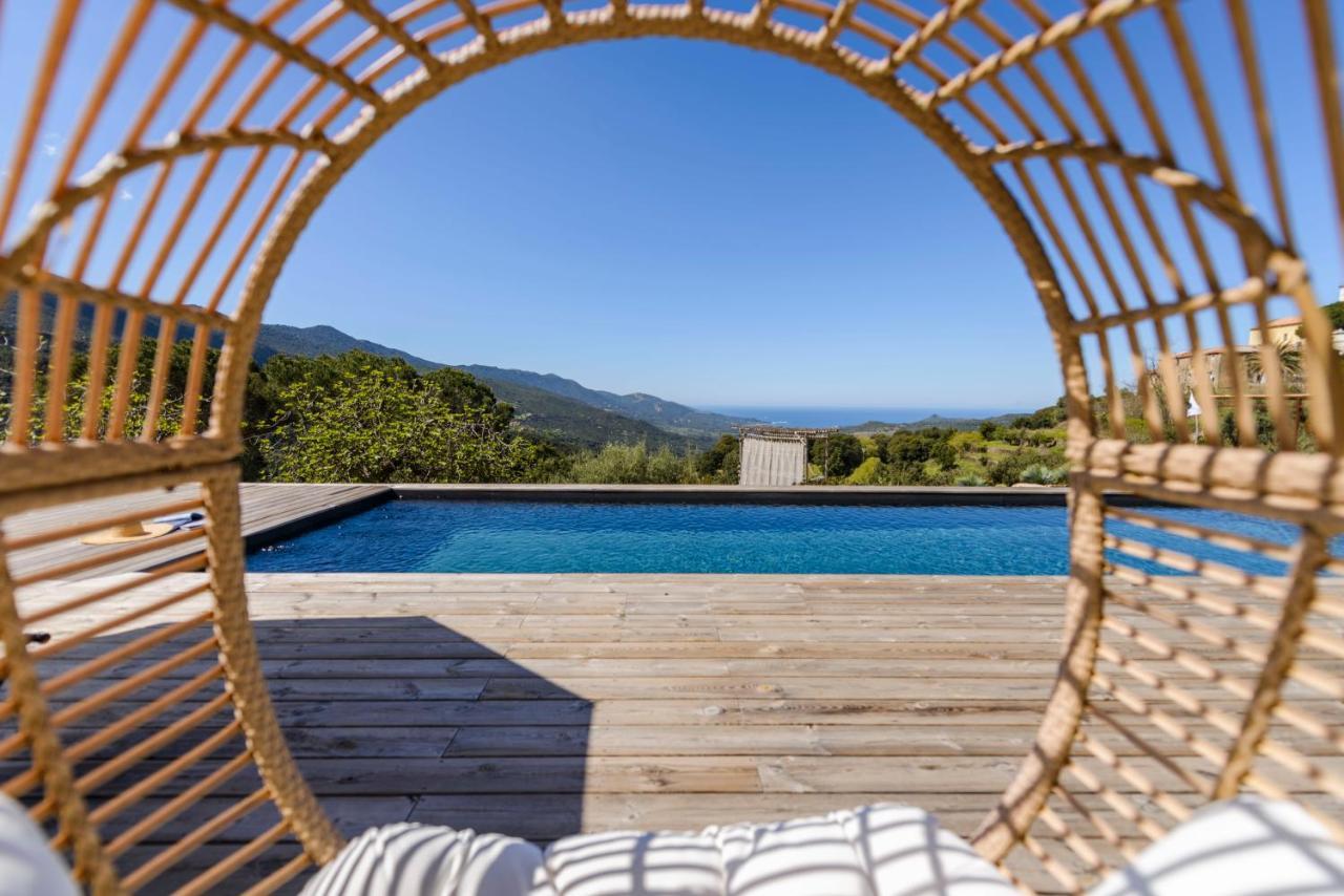 Terre De Maquis, Maison D'Hotes Vue Mer Corse Sari-D'orcino Buitenkant foto
