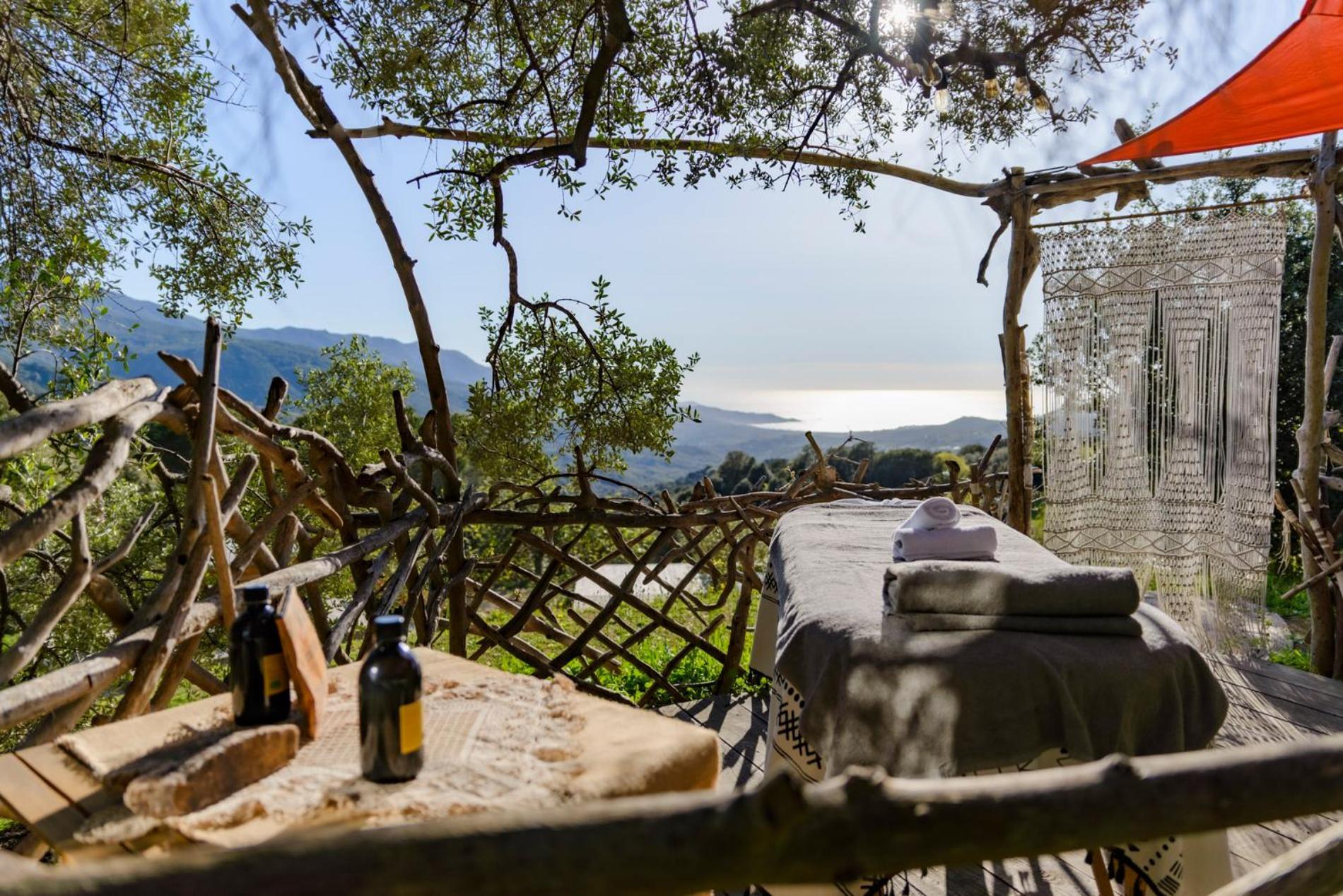Terre De Maquis, Maison D'Hotes Vue Mer Corse Sari-D'orcino Buitenkant foto
