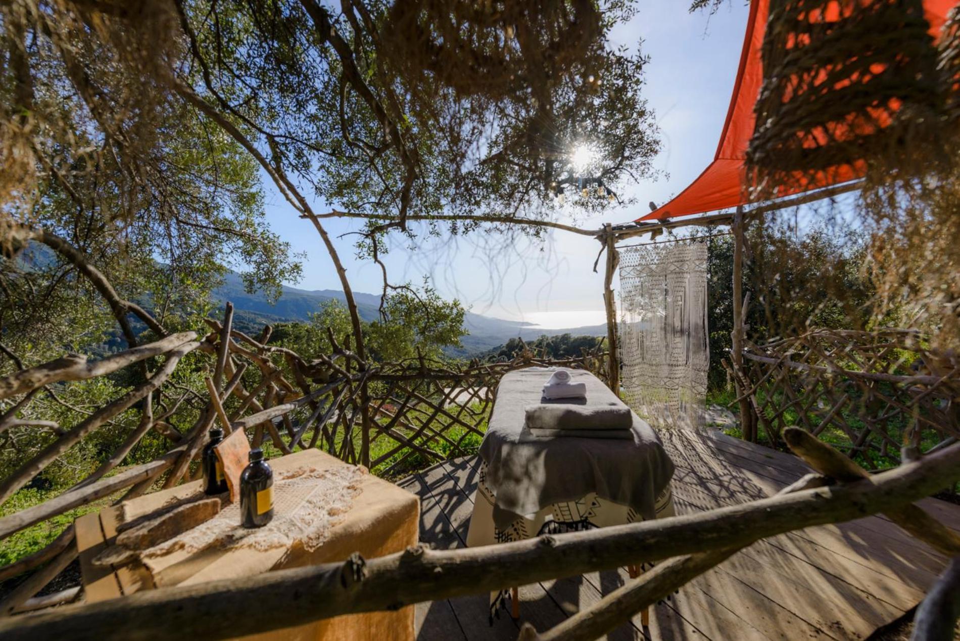 Terre De Maquis, Maison D'Hotes Vue Mer Corse Sari-D'orcino Buitenkant foto