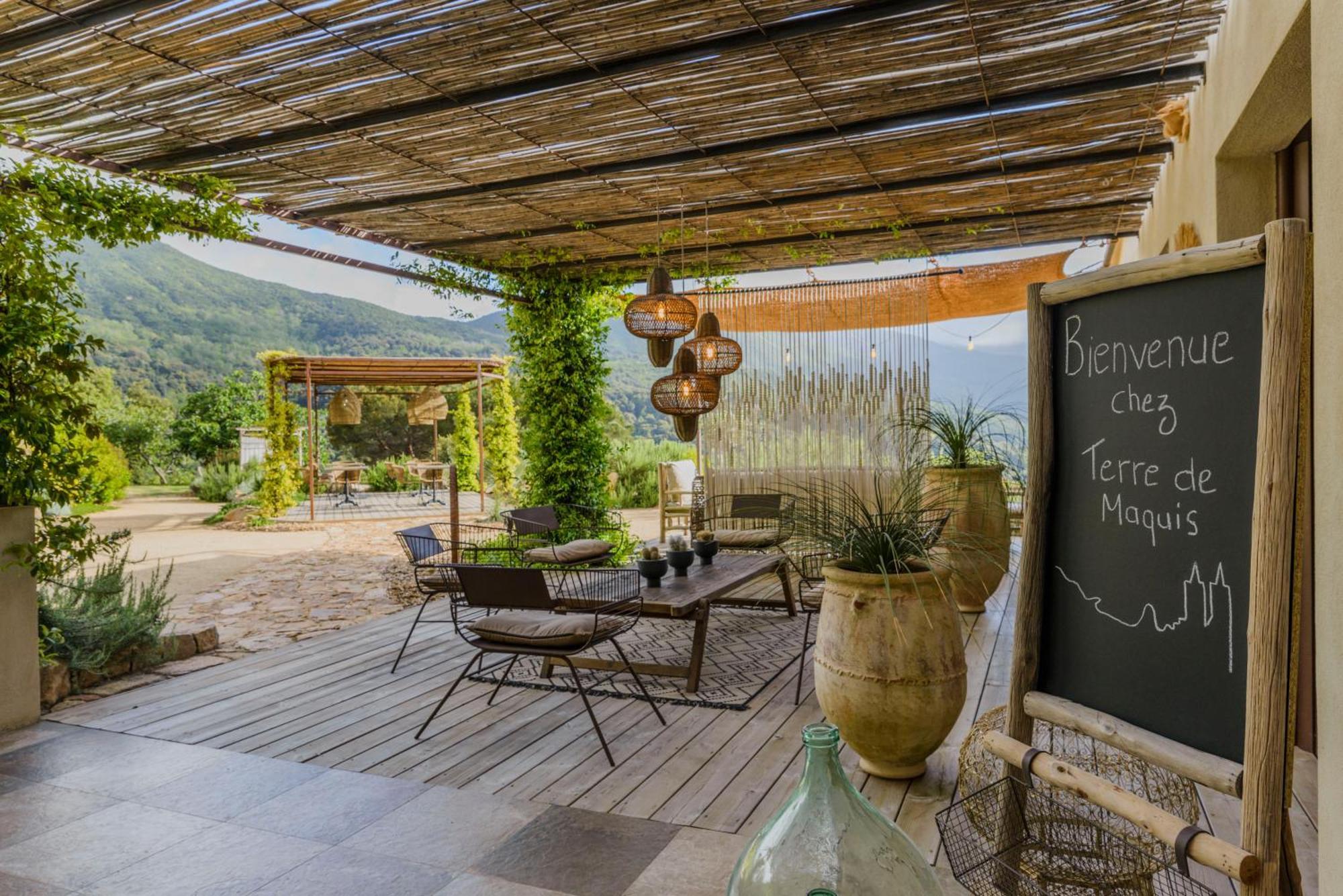 Terre De Maquis, Maison D'Hotes Vue Mer Corse Sari-D'orcino Buitenkant foto