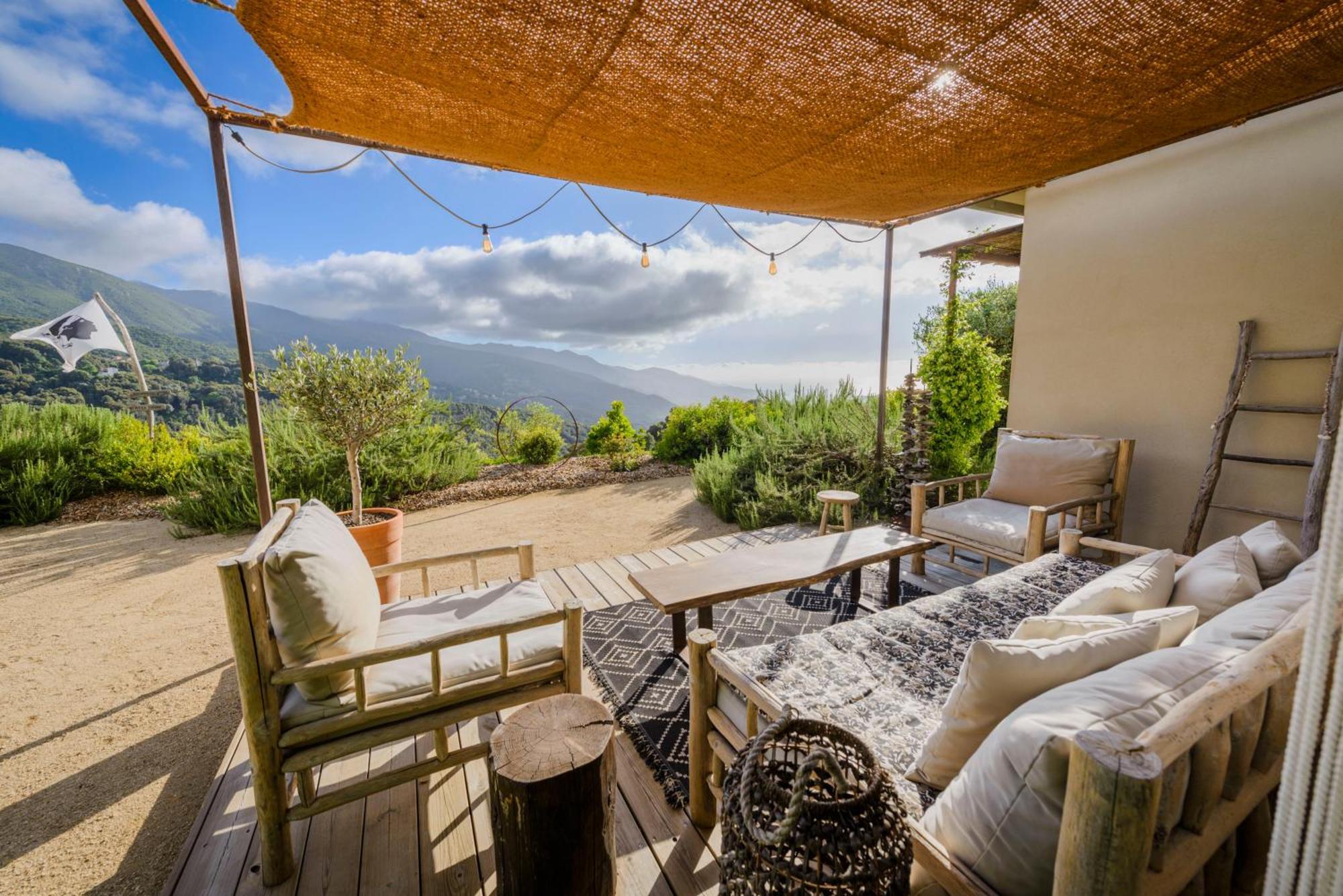 Terre De Maquis, Maison D'Hotes Vue Mer Corse Sari-D'orcino Buitenkant foto