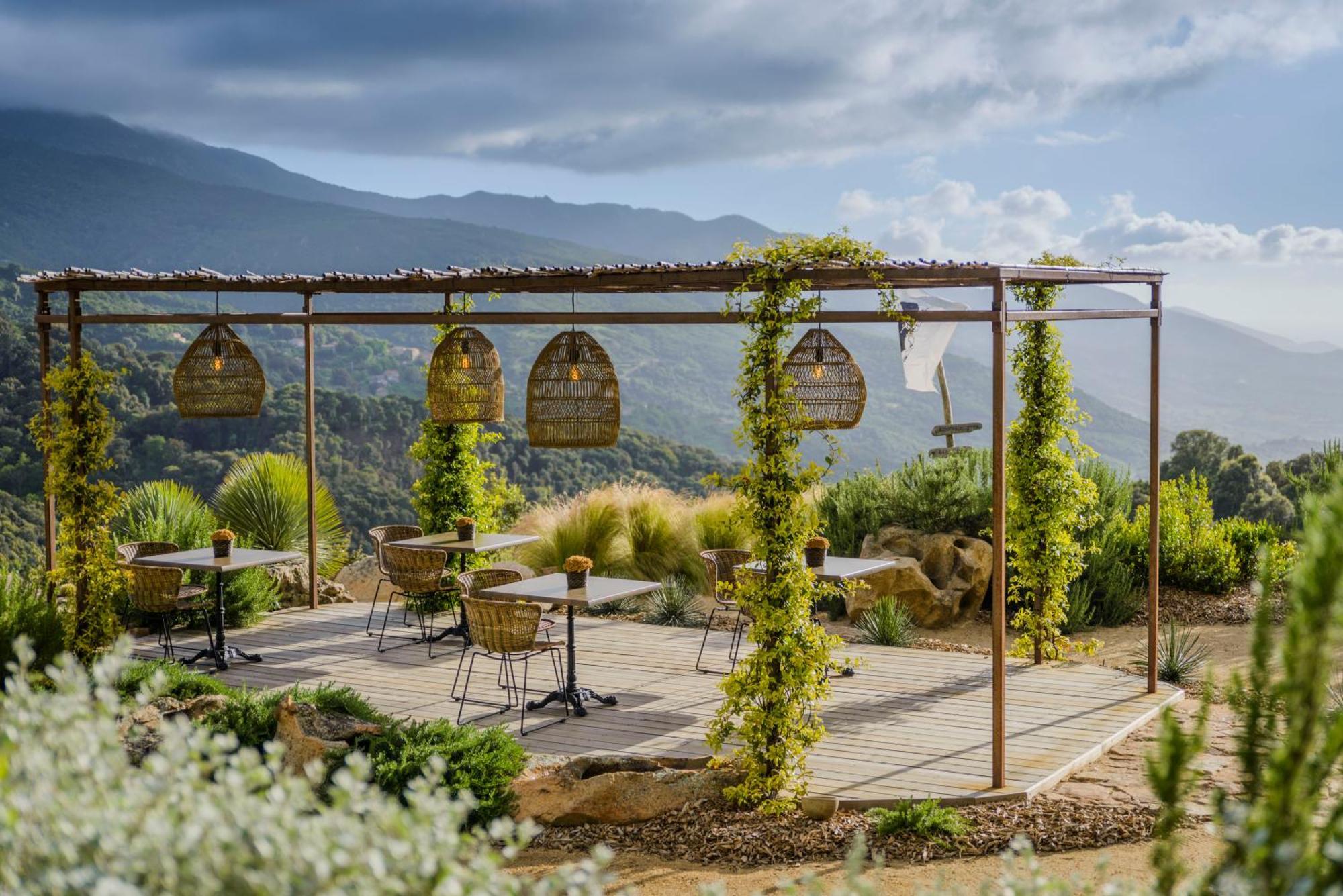 Terre De Maquis, Maison D'Hotes Vue Mer Corse Hotel Sari-D'orcino Buitenkant foto