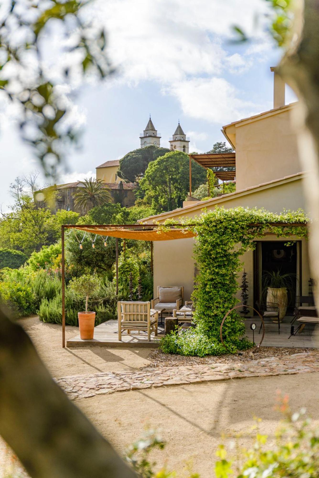 Terre De Maquis, Maison D'Hotes Vue Mer Corse Hotel Sari-D'orcino Buitenkant foto