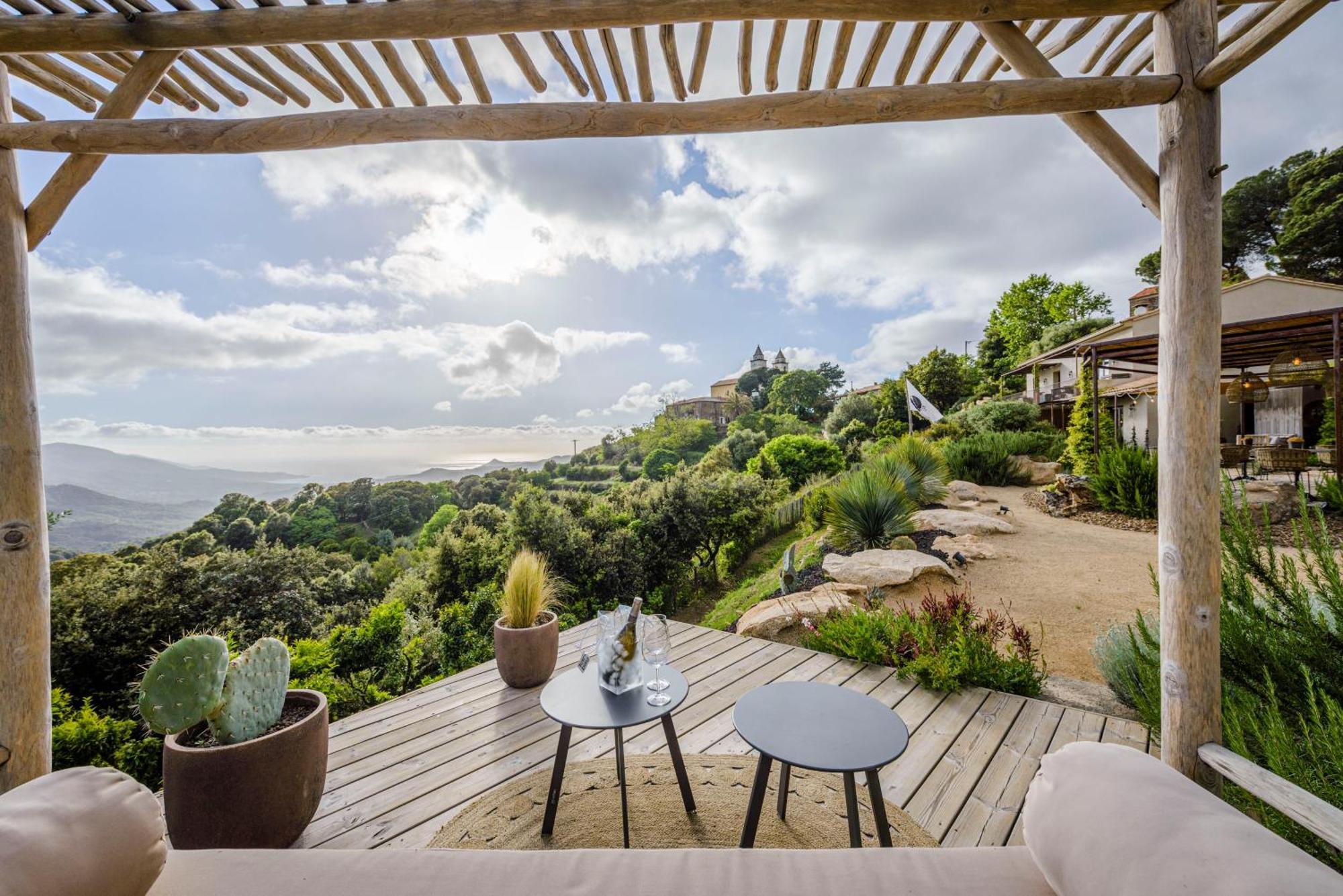 Terre De Maquis, Maison D'Hotes Vue Mer Corse Sari-D'orcino Buitenkant foto