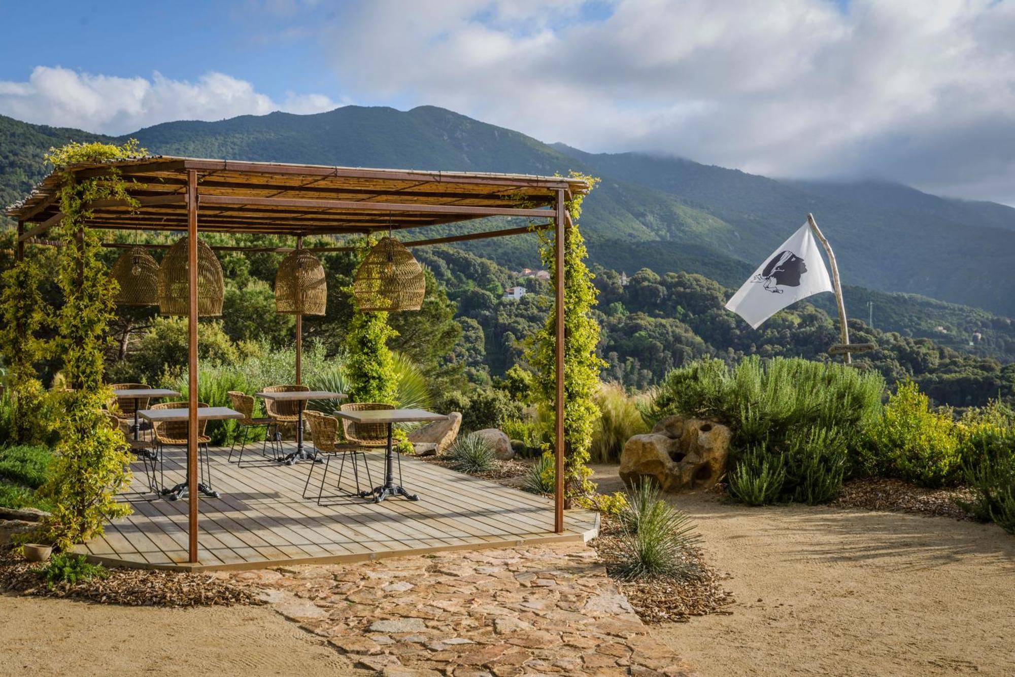 Terre De Maquis, Maison D'Hotes Vue Mer Corse Sari-D'orcino Buitenkant foto