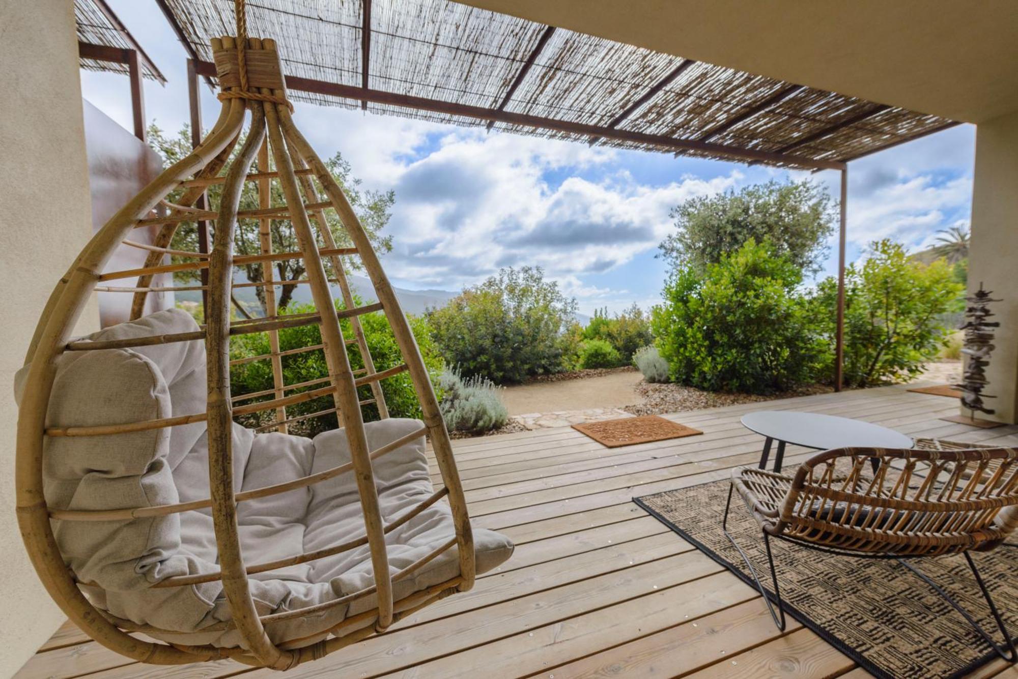 Terre De Maquis, Maison D'Hotes Vue Mer Corse Sari-D'orcino Buitenkant foto